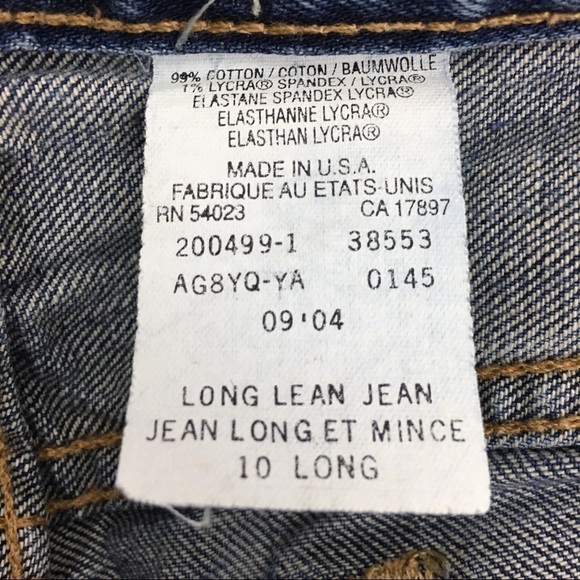 GAP Vintage Jeans Y2K 2004 Long & Lean Stretch Denim Wide Leg 10 Long Inseam - Picture 7 of 12